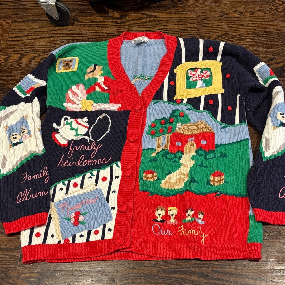 Jennifer Reed Family Themed Cardigan